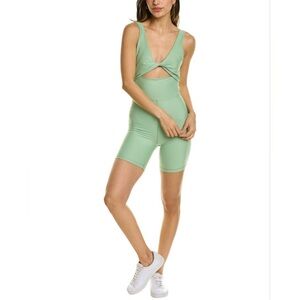 Mint Green Cut Out Romper Revolve